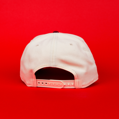 NEW ERA 9FIFTY A-FRAME CHROME/ BLUE CHICAGO WHITE SOX SNAPBACK W/ 2005 WORLD SERIES SIDE PATCH