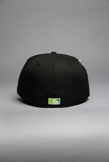 NEW ERA EXCLUSIVE 59FIFTY BLACK LOS ANGELES DODGERS W/ SHOHEI OHTANI 50-50 CLUB SIDE PATCH