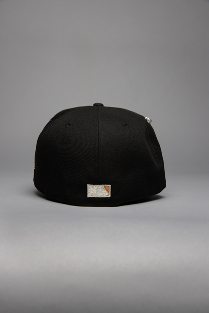 NEW ERA EXCLUSIVE 59FIFTY BLACK PHILADELPHIA PHILLIES W/ VETERANS STADIUM SIDE PATCH