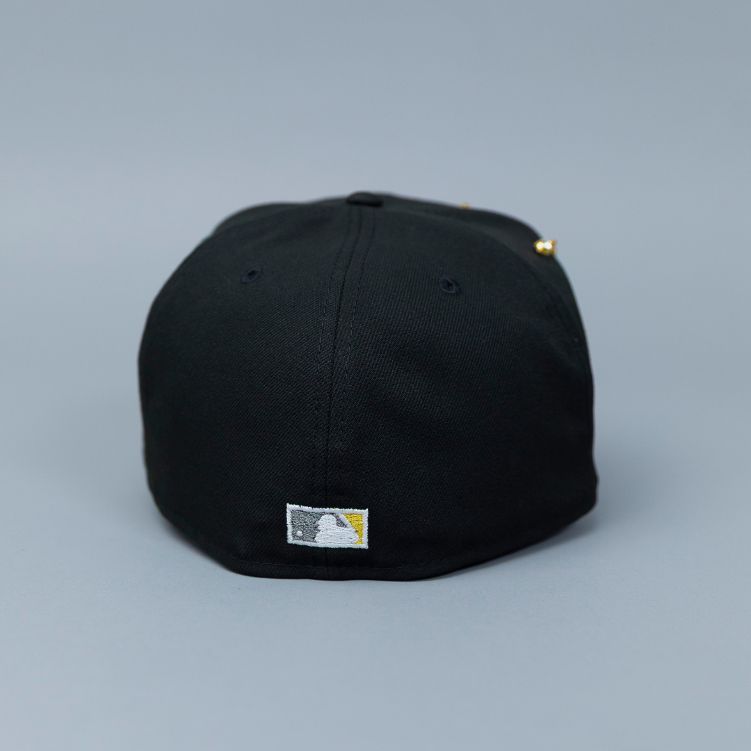 NEW ERA EXCLUSIVE 59FIFTY BLACK PHILADELPHIA PHILLIES W/ "HOME OF THE PHILLIES" SIDE PATCH