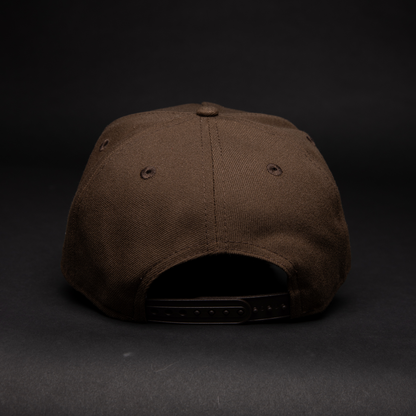 NEW ERA 9FIFTY A-FRAME BROWN MONTREAL EXPOS SNAPBACK W/ 35TH ANNIVERSARY SIDE PATCH