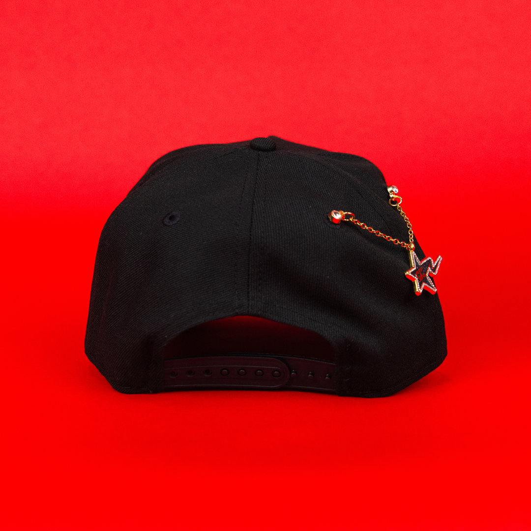NEW ERA 9FIFTY A-FRAME BLACK HOUSTON ASTROS W/ 45TH ANNIVERSARY SIDE PATCH