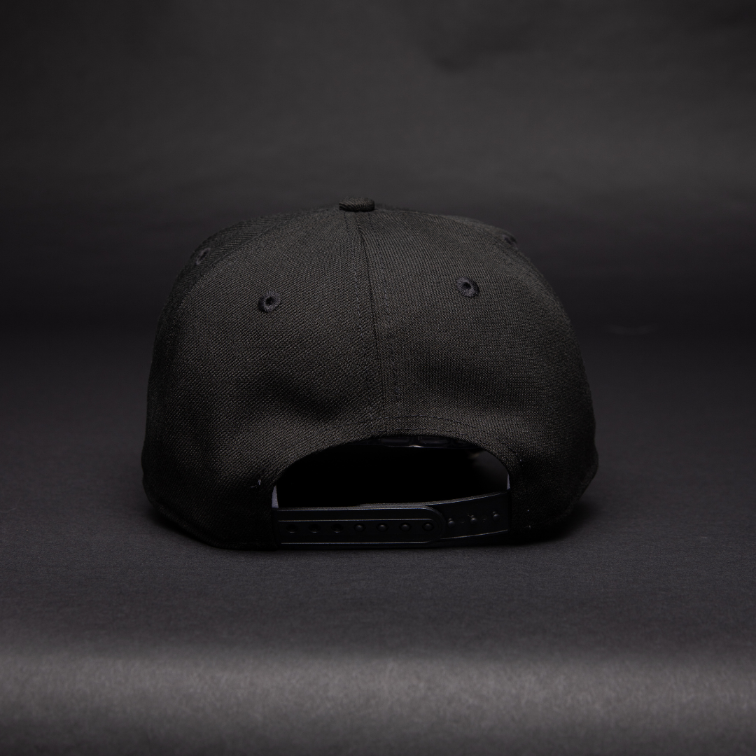 NEW ERA 9FIFTY A-FRAME BLACK TORONTO BLUE JAYS SNAPBACK W/ 30TH ANNIVERSARY SIDE PATCH