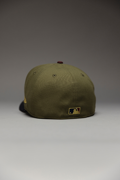 NEW ERA EXCLUSIVE 59FIFTY OLIVE/NAVY HOUSTON ASTROS W/ ASTRODOME SIDE PATCH