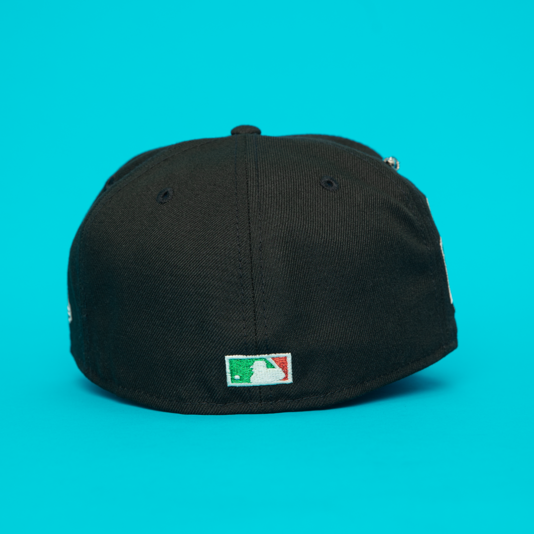 NEW ERA EXCLUSIVE 59FIFTY BLACK PHILADELPHIA PHILLIES W/ 1996 ALL STAR GAME SIDE PATCH