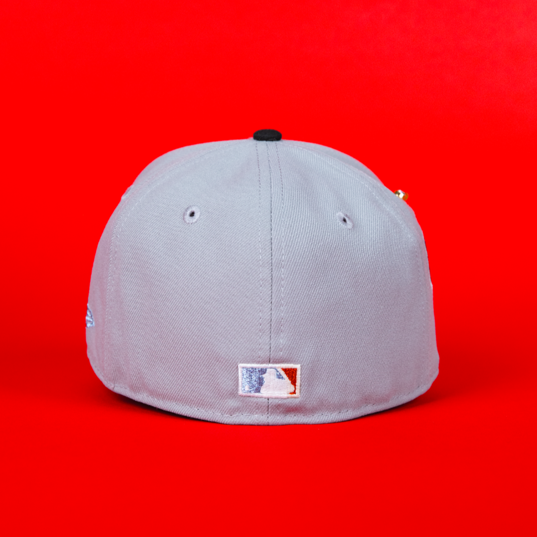 NEW ERA EXCLUSIVE 59FIFTY GREY/ BLACK ARIZONA DIAMONDBACKS W/ 1998 INAUGURAL SEASON SIDE PATCH