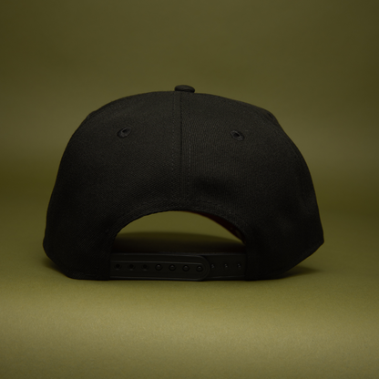 NEW ERA 9FIFTY A-FRAME BLACK NEW YORK YANKEES SNAPBACK W/ 2009 INAUGURAL SEASON SIDE PATCH