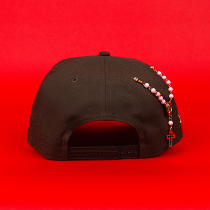 NEW ERA 9FIFTY A-FRAME BROWN CHICAGO CUBS SNAPBACK W/ 1990 ALL STAR GAME SIDE PATCH