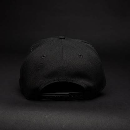 NEW ERA 9FIFTY A-FRAME BLACKED OUT TORONTO BLUE JAYS SNAPBACK W/ 40TH SEASON SIDE PATCH