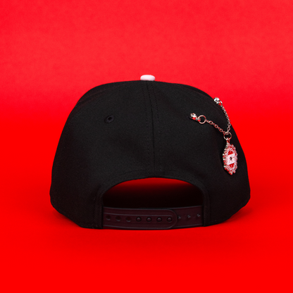 NEW ERA 9FIFTY A-FRAME BLACK/ BURGUNDY ARIZONA DIAMONDBACKS SNAPBACK W/ 1998 INAUGURAL SEASON SIDE PATCH