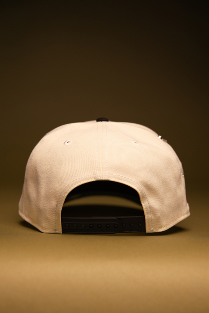 NEW ERA EXCLUSIVE 9FIFTY CHROME/BLACK ATLANTA BRAVES SNAPBACK W/ 2000 ALL STAR GAME SIDE PATCH