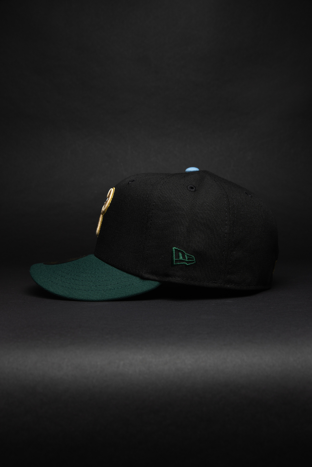 NEW ERA EXCLUSIVE 59FIFTY BLACK/FOREST GREEN PHILADELPHIA PHILLIES W/ 1996 ALL STAR GAME SIDE PATCH