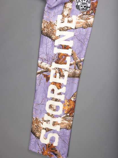 CAP CITY X SHORELINE MAFIA LAVENDER CAMO PANTS -UNISEX