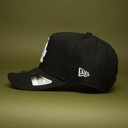 NEW ERA 9FIFTY A-FRAME BLACK LOS ANGELES DODGERS SNAPBACK W/ 2020 WORLD SERIES SIDE PATCH