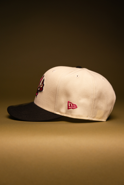 NEW ERA EXCLUSIVE 9FIFTY CHROME/BLACK ATLANTA BRAVES SNAPBACK W/ 2000 ALL STAR GAME SIDE PATCH