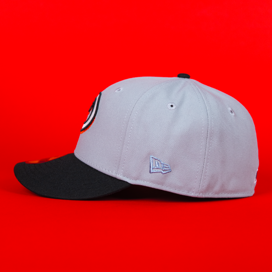 NEW ERA EXCLUSIVE 59FIFTY GREY/ BLACK ARIZONA DIAMONDBACKS W/ 1998 INAUGURAL SEASON SIDE PATCH