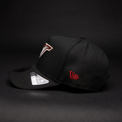 NEW ERA 9FIFTY A-FRAME BLACK TORONTO BLUE JAYS SNAPBACK W/ 30TH ANNIVERSARY SIDE PATCH