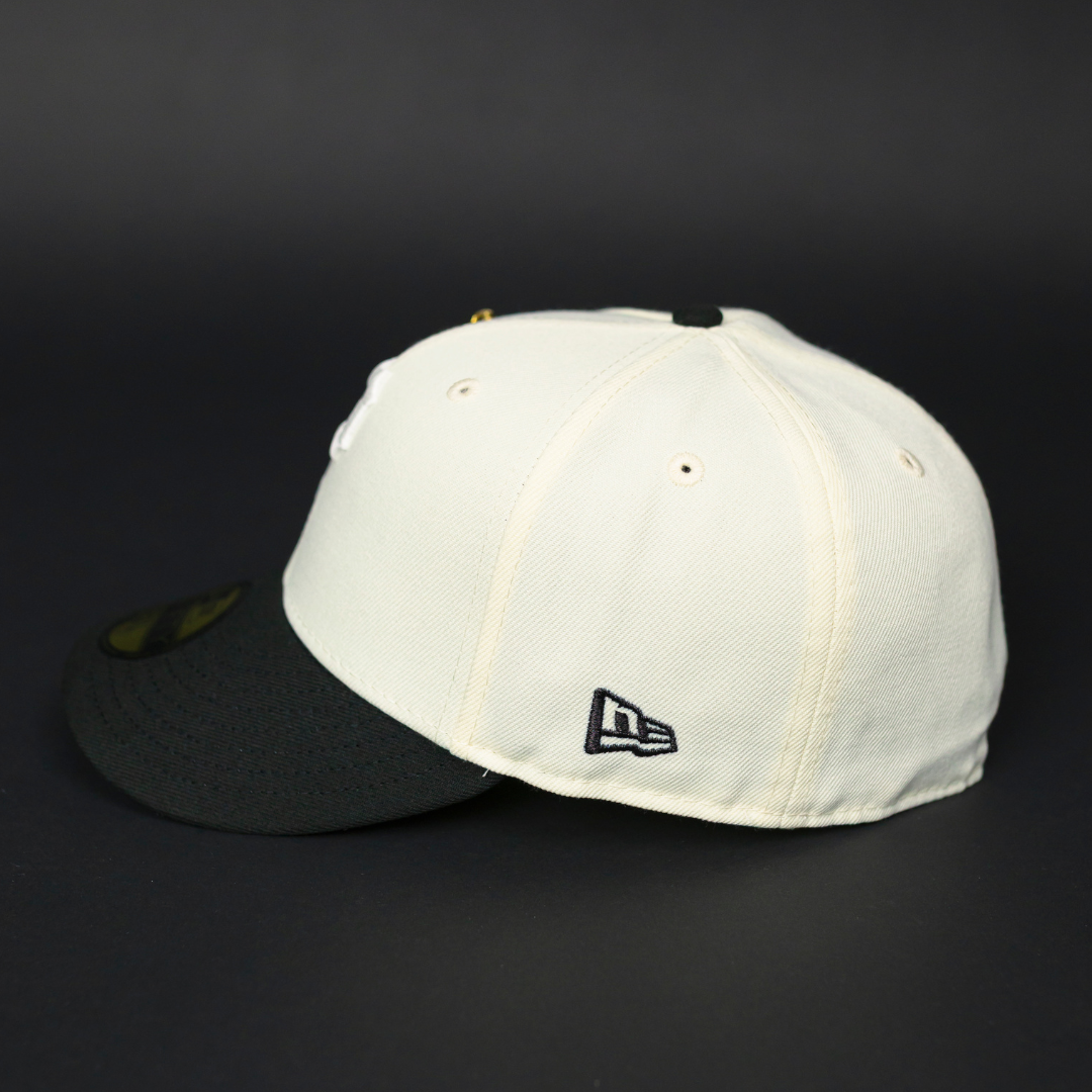 NEW ERA EXCLUSIVE 59FIFTY CHROME/ BLACK PITTSBURGH PIRATES W/ 1959 ALL STAR GAME SIDE PATCH