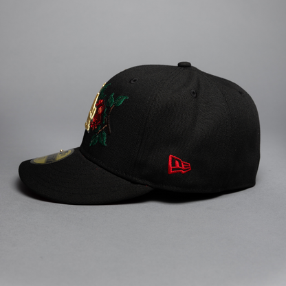 NEW ERA EXCLUSIVE 59FIFTY BLACK LOS ANGELES DODGERS W/ EMBROIDERY + SHOHEI OHTANI SIDE PATCH