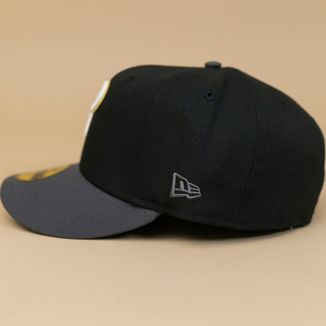 NEW ERA EXCLUSIVE 59FIFTY BLACK/ GREY PHILADELPHIA PHILLIES W/ 1996 ALL STAR GAME SIDE PATCH