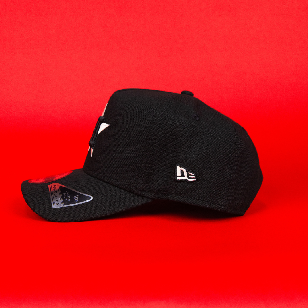 NEW ERA 9FIFTY A-FRAME BLACK HOUSTON ASTROS W/ 45TH ANNIVERSARY SIDE PATCH