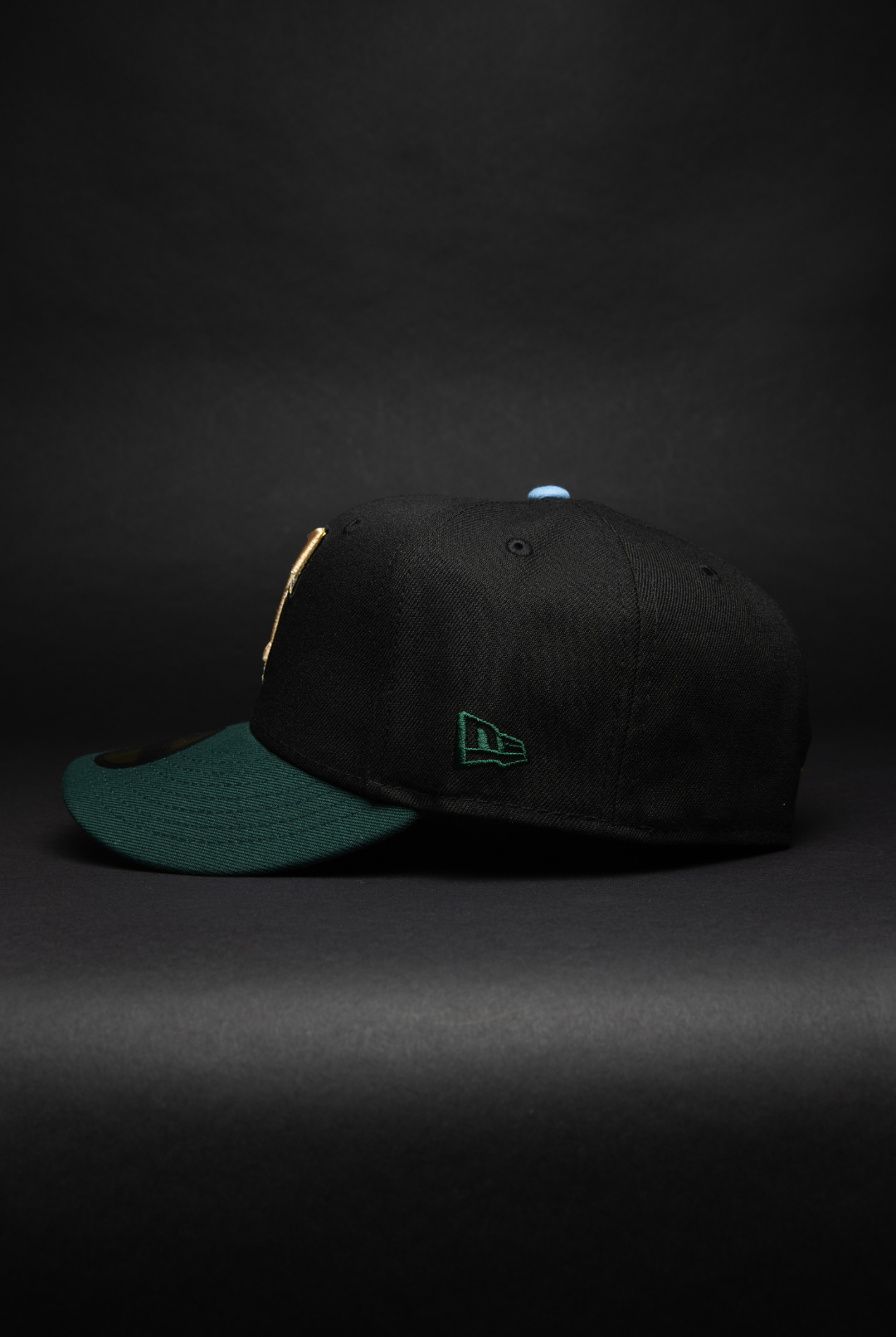 NEW ERA EXCLUSIVE 59FIFTY BLACK/FOREST GREEN TEXAS RANGERS W/ INAUGURAL SEASON SIDE PATCH