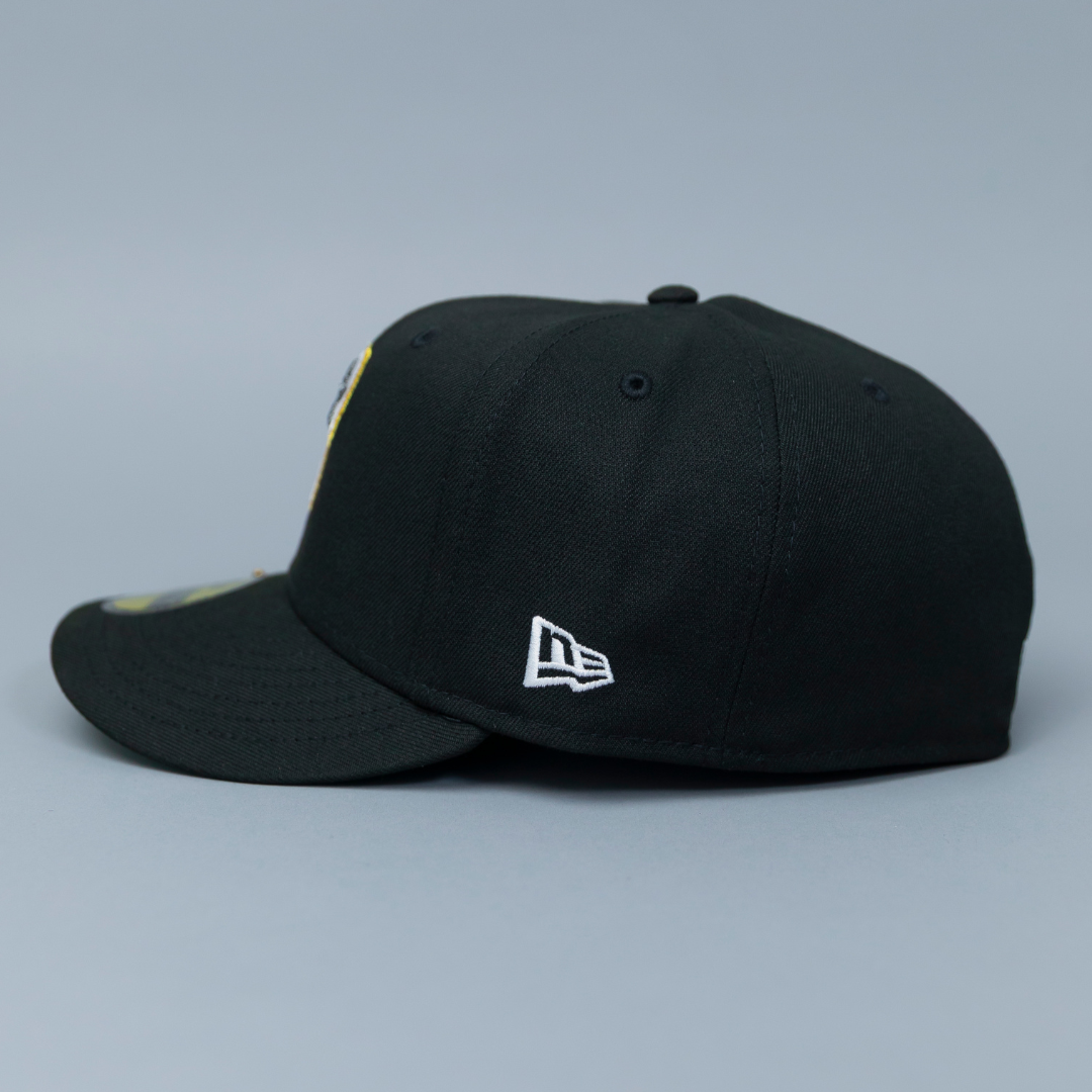 NEW ERA EXCLUSIVE 59FIFTY BLACK PHILADELPHIA PHILLIES W/ "HOME OF THE PHILLIES" SIDE PATCH