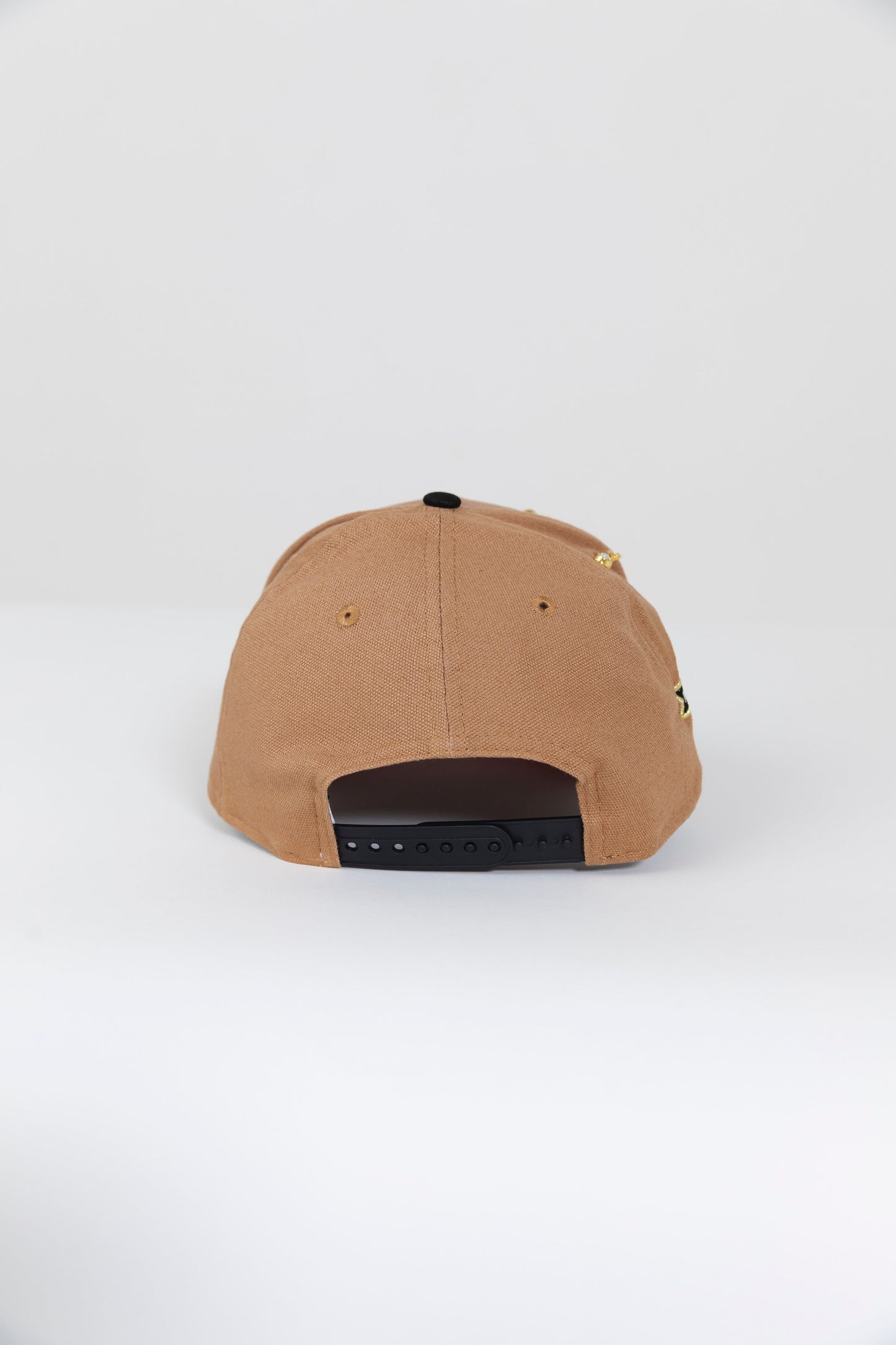 NEW ERA EXCLUSIVE 9FIFTY TAN/ BLACK BALTIMORE ORIOLES SNAPBACK W/ 50TH ANNIVERSARY PATCH