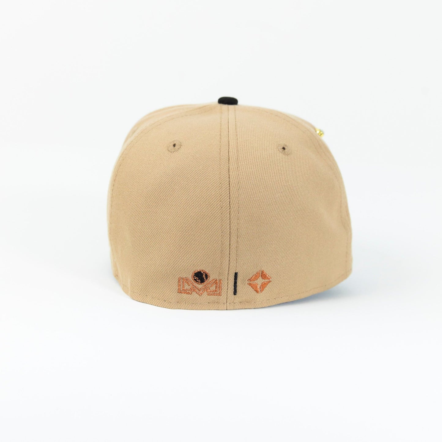 NEW ERA EXCLUSIVE 59FIFTY CAMEL BROWN/ BLACK CHARROS DE JALISCO W/ CAMPEONES SIDE PATCH