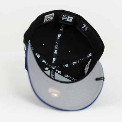 NEW ERA 59FIFTY BLACK/BLUE LOS ANGELES DODGERS SCRIPT W/ CACTUS LEAGUE SIDE PATCH