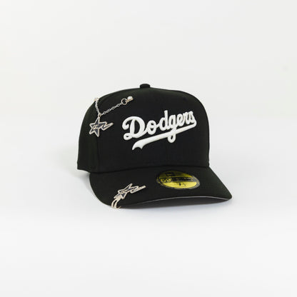 NEW ERA EXCLUSIVE 59FIFTY BLACK LOS ANGELES DODGERS SCRIPT