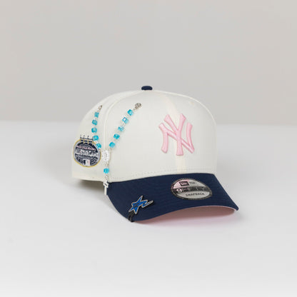 NEW ERA EXCLUSIVE 9FIFTY CHROME/ NAVY NEW YORK YANKEES SNAPBACK W/ ALL STAR GAME SIDE PATCH