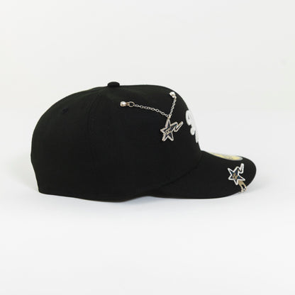 NEW ERA EXCLUSIVE 59FIFTY BLACK LOS ANGELES DODGERS SCRIPT