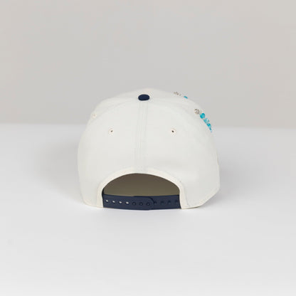 NEW ERA EXCLUSIVE 9FIFTY CHROME/ NAVY NEW YORK YANKEES SNAPBACK W/ ALL STAR GAME SIDE PATCH