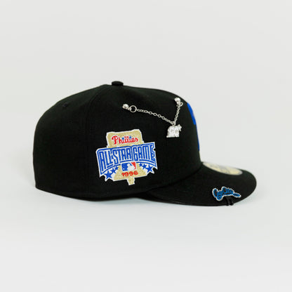 NEW ERA EXCLUSIVE 59FIFTY BLACK PHILADELPHIA PHILLIES W/ 1996 ALL STAR GAME PATCH