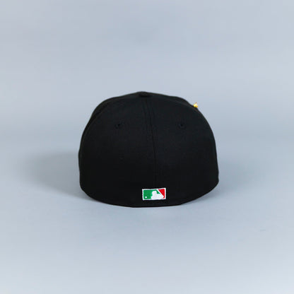 NEW ERA EXCLUSIVE 59FIFTY BLACK MILWAUKEE BREWERS W/ ALL STAR GAME SIDE PATCH