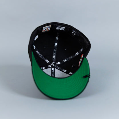 NEW ERA EXCLUSIVE 59FIFTY BLACK MILWAUKEE BREWERS W/ ALL STAR GAME SIDE PATCH