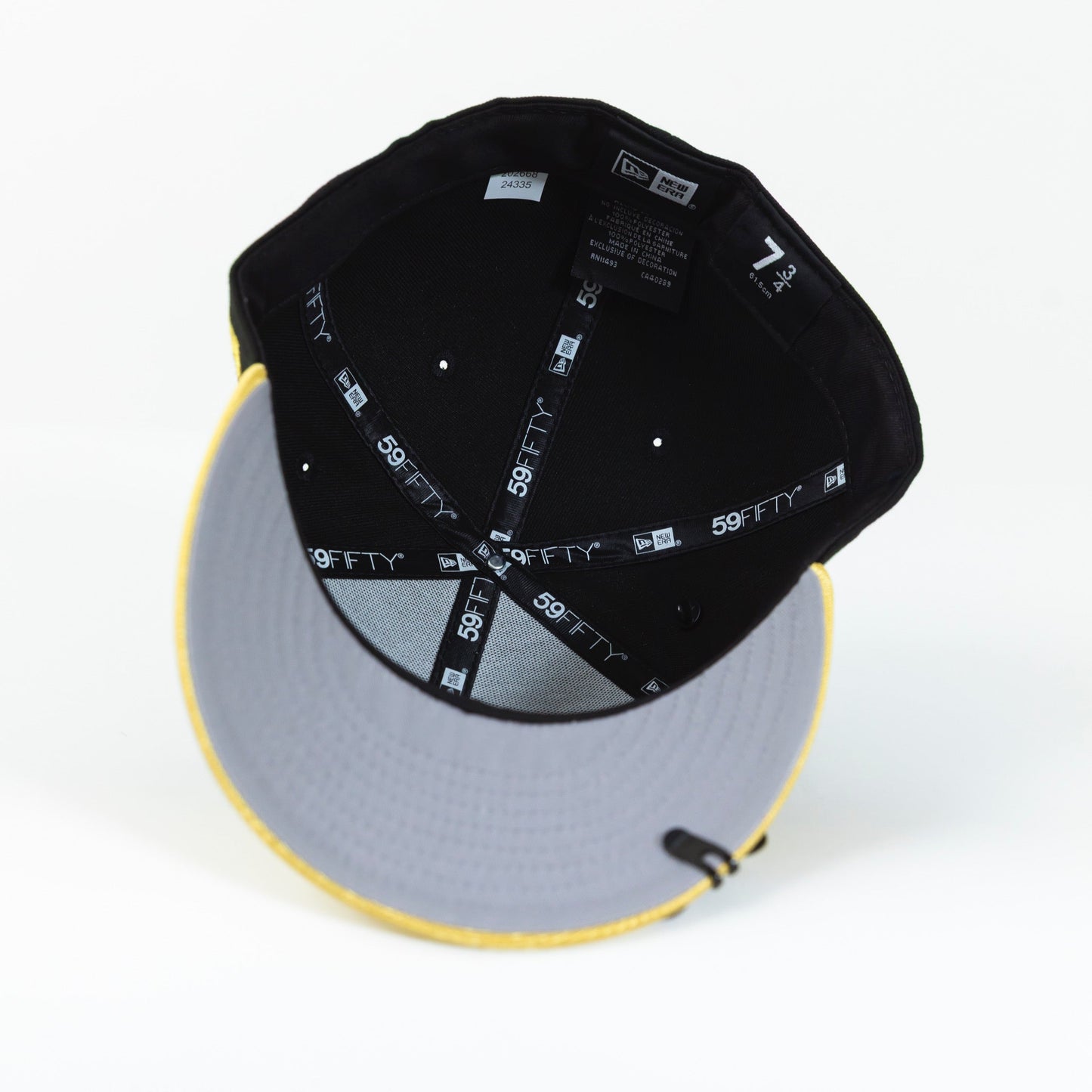 NEW ERA EXCLUSIVE 59FIFTY BLACK/ GOLD CHARROS DE JALISCO W/ MEXICO FLAG SIDE PATCH