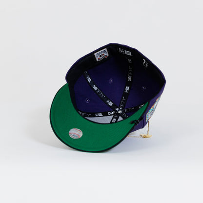 NEW ERA EXCLUSIVE 59FIFTY PURPLE/ BLACK PHILADELPHIA PHILLIES W/ 1996 ALL STAR GAME PATCH