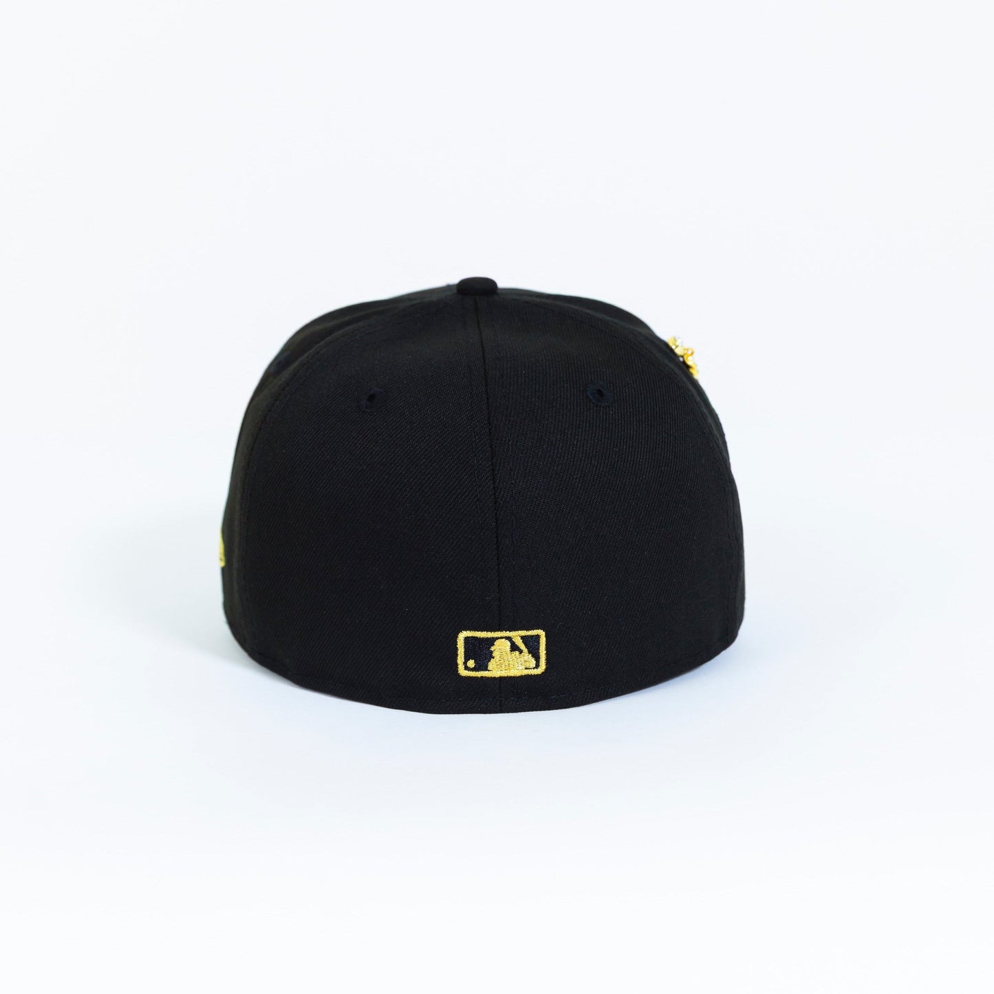 NEW ERA EXCLUSIVE 59FIFTY BLACK LOS ANGELES DODGERS "1958 MLB SCRIPT" W/ CALAVERA SIDE PATCH