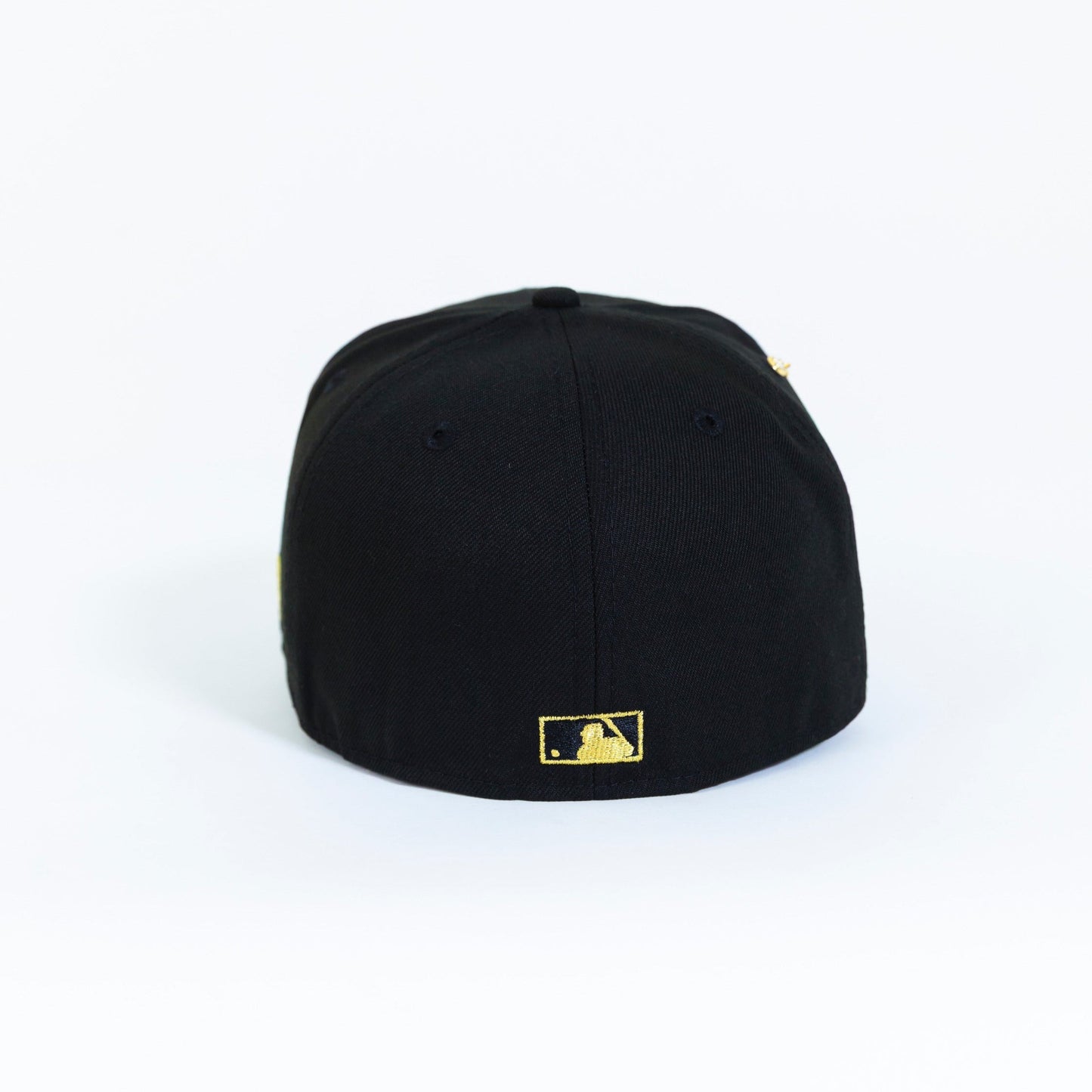 NEW ERA 59FIFTY BLACK LOS ANGELES DODGERS W/ 50TH ANNIVERSARY SIDE PATCH