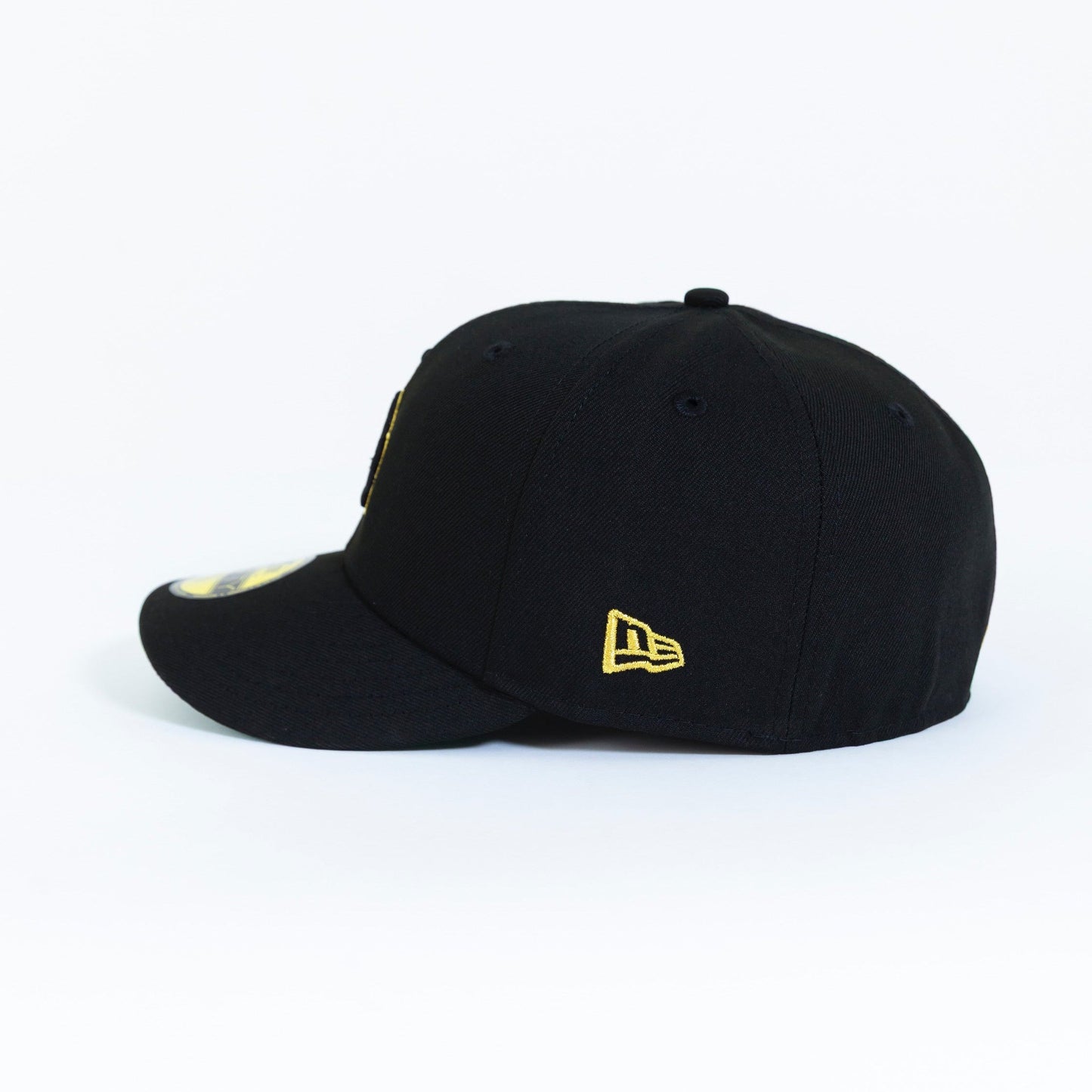 NEW ERA 59FIFTY BLACK LOS ANGELES DODGERS W/ 50TH ANNIVERSARY SIDE PATCH