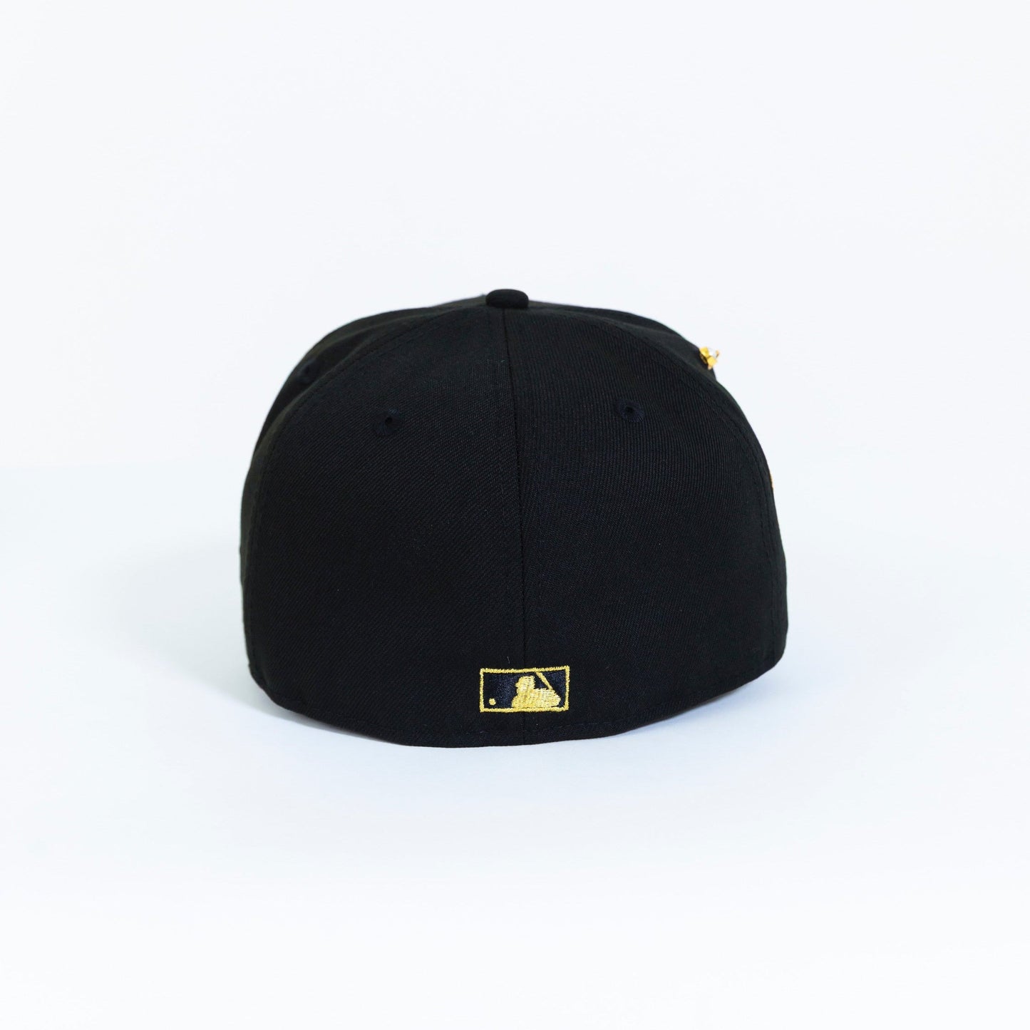 NEW ERA EXCLUSIVE 59FIFTY BLACK BROOKLYN DODGERS SCRIPT W/ "42" SIDE PATCH