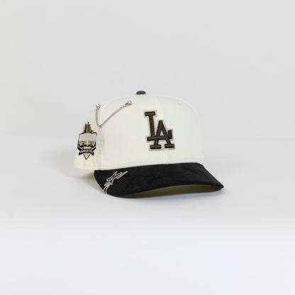 NEW ERA 59FIFTY CHROME/ CORDUROY LOS ANGELES DODGERS W/ 40TH ANNIVERSARY SIDE PATCH