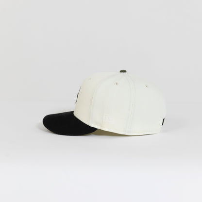 NEW ERA 59FIFTY CHROME/ CORDUROY LOS ANGELES DODGERS W/ 40TH ANNIVERSARY SIDE PATCH