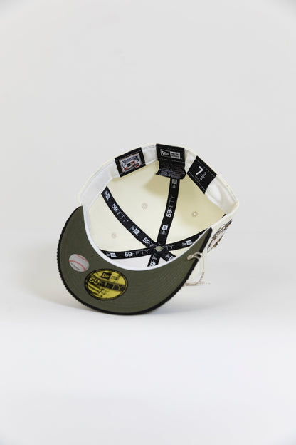 NEW ERA 59FIFTY CHROME/ CORDUROY LOS ANGELES DODGERS W/ 40TH ANNIVERSARY SIDE PATCH