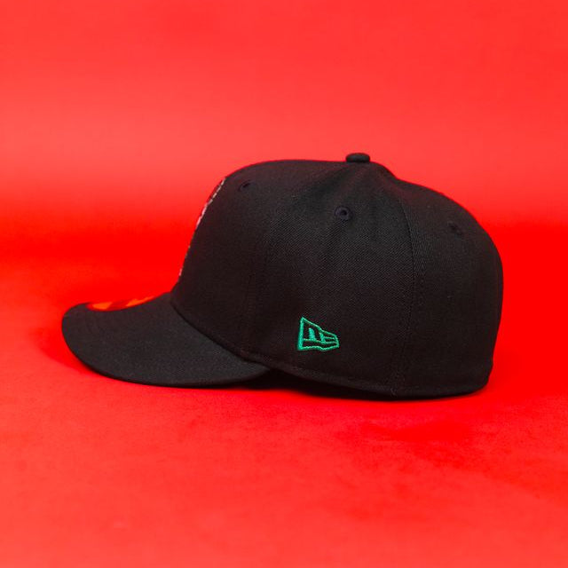 NEW ERA EXCLUSIVE 59FIFTY BLACK SAN JUDAS W/ "CAP CITY 15TH ANNIVERSARY" SIDE PATCH