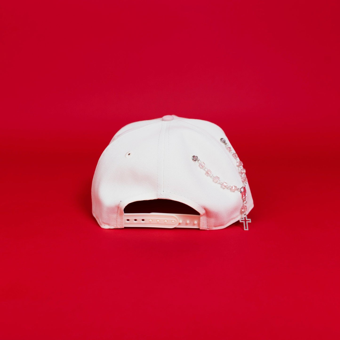 NEW ERA EXCLUSIVE 9FIFTY A-FRAME CHROME/ SOFT PINK LOS ANGELES DODGERS SNAPBACK W/ ROSES