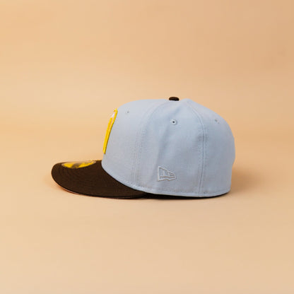 NEW ERA EXCLUSIVE 59FIFTY SMOKE GREY/ MOCHA MEXICO 2025 WORLD BASEBALL CLASSIC W/ MEXICO FALG SIDE PATCH