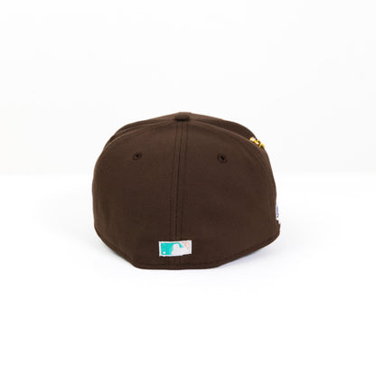 NEW ERA EXCLUSIVE 59FIFTY BROWN TAMPA BAY DEVILRAYS W/ INAUGURAL SEASON SIDE PATCH